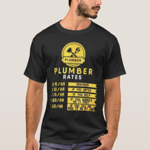 Klempner für Stundensätze T-Shirt
