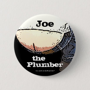 Klempner-Hintern… Joe der Klempner Knopf Button