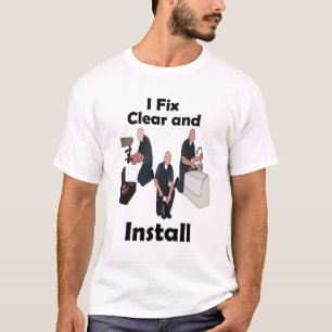 Klempner Ich repariere, reinige, installiere Handw T-Shirt