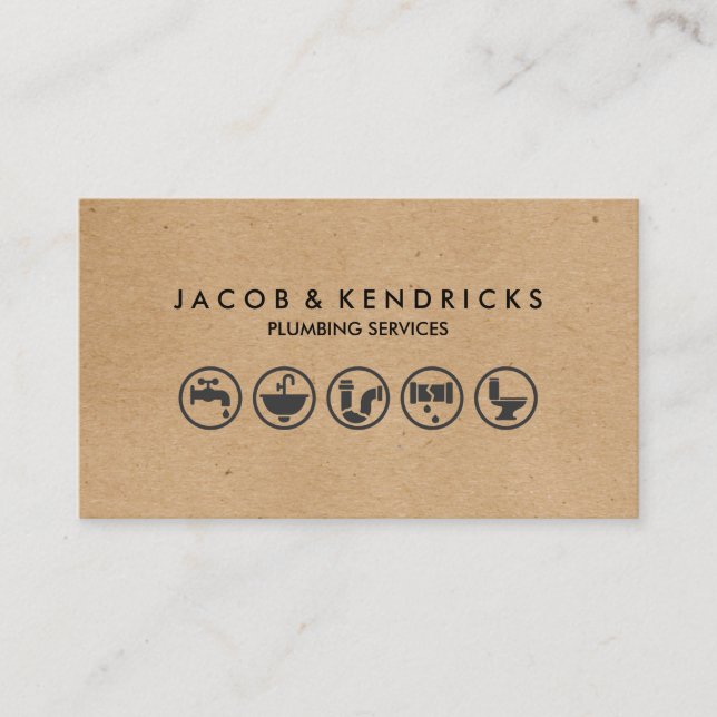 Klempner Installations-Zuhause Reparatur-Visitenka Visitenkarte (Vorderseite)