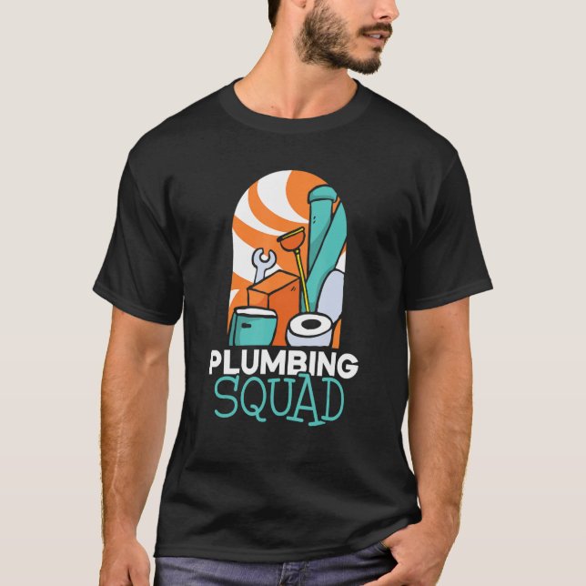 Klempner-Klempner-Rohrleitung T-Shirt (Vorderseite)