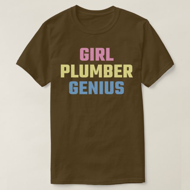 Klempner Mädchen T-Shirt (Design vorne)