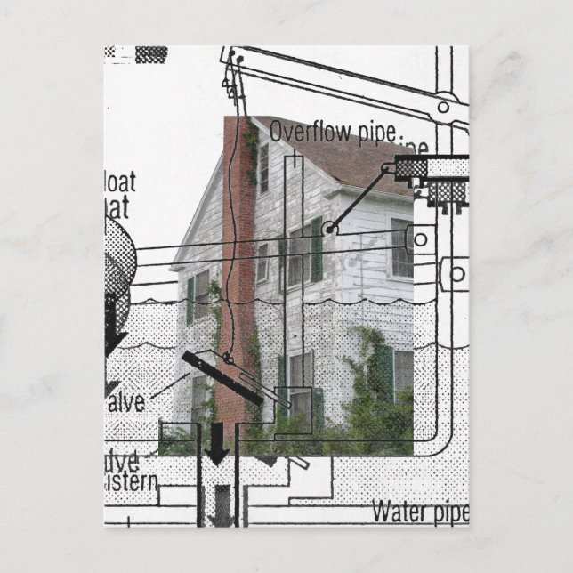 Klempner Postkarte (Vorderseite)