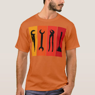 Klempner Retro Vintage Rohrleitungen T-Shirt