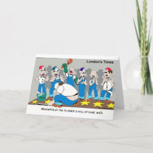 Klempner-Ruhmeshalle Lustige Geschenke & Sammlerst Karte