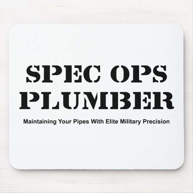 Klempner Spezifikt. Ops Mousepad (Vorne)