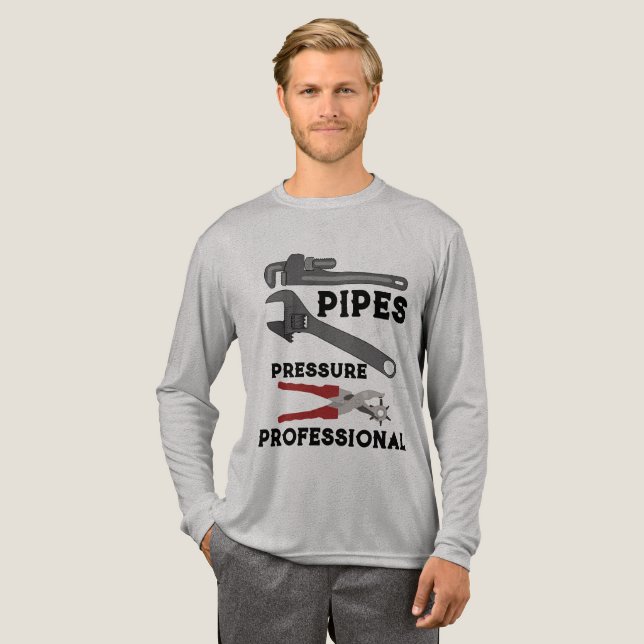 Klempner  Tri-Blend shirt (Volle Vorderseite)