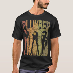 Klempner Vintage-Installation Retro T-Shirt