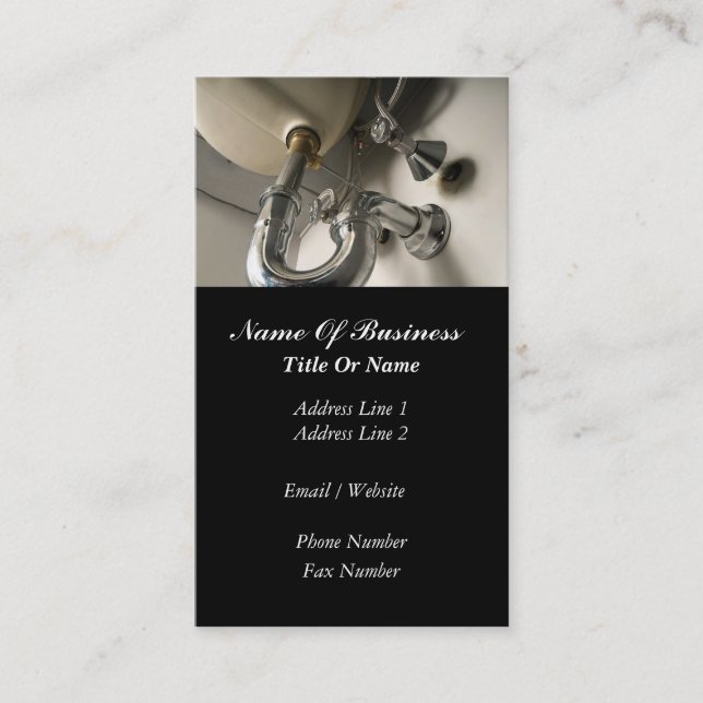 Klempner-Visitenkarte Visitenkarte (Vorderseite)