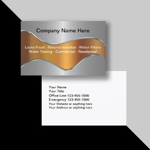 Klempner-Visitenkarten Visitenkarte