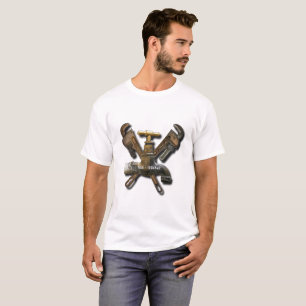 Klempner Wasser Abwasser Abfluss Ingenieur Technik T-Shirt