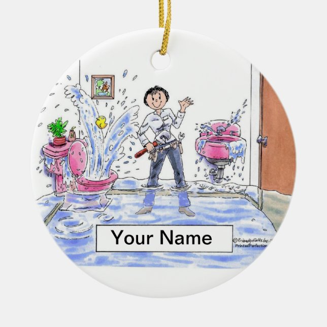 Klempner — Weiblich Keramikornament (Vorne)