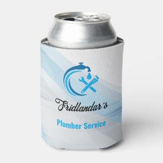 Klempnerdienst Blue Water Drop Logo Installateur Dosenkühler
