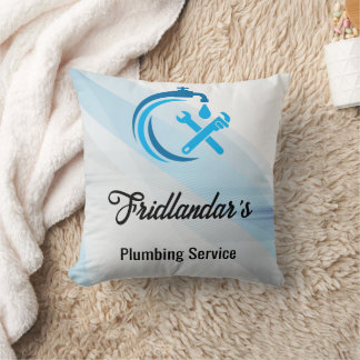 Klempnerdienst Blue Water Drop Logo Installateur Kissen