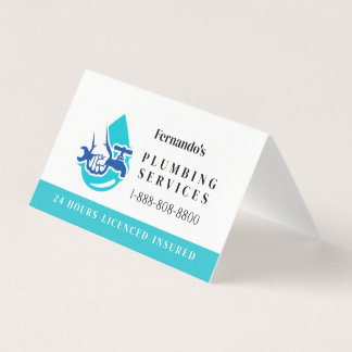 Klempnerdienst Wasser-Tropfen-Logo Klempner-Geschä