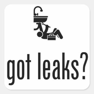 Klempnerei Quadratischer Aufkleber