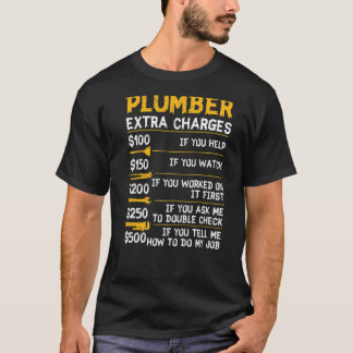 Klempnerextra-Ladegeräte-Rohrleitung Hobbyis C T-Shirt