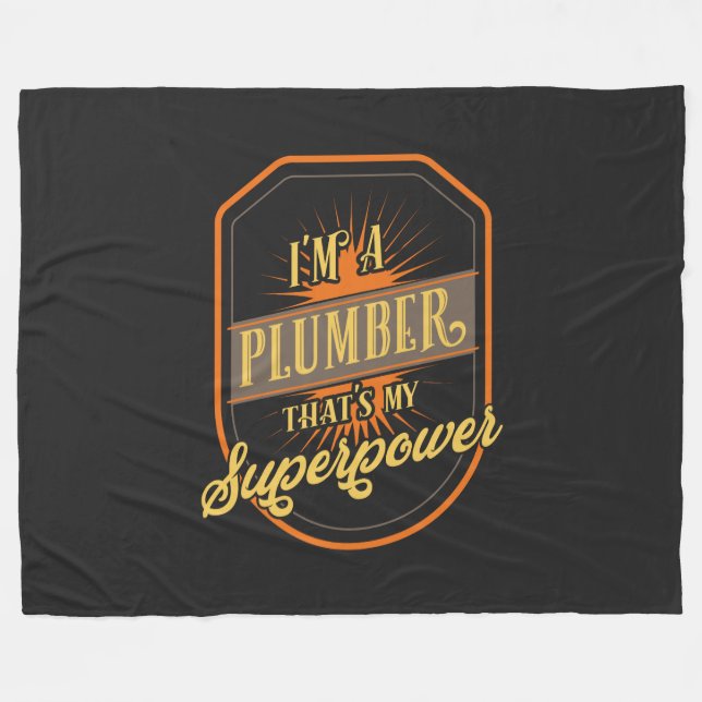 Klempnergeschenke Fleecedecke (Vorderseite (Horizontal))