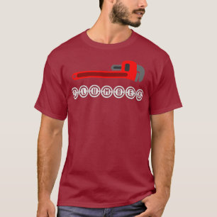Klempnergeschenke Pipefitter Rohrschlüssel T-Shirt