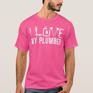 Klempnerin Ehefrau Freundin Vintag I Liebe Meine T-Shirt