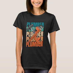 Klempnerklammer, Vintager Klempner für Rohrleitung T-Shirt