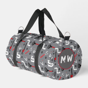 Klempnerrohre Gemustertes Monogramm Duffle Bag