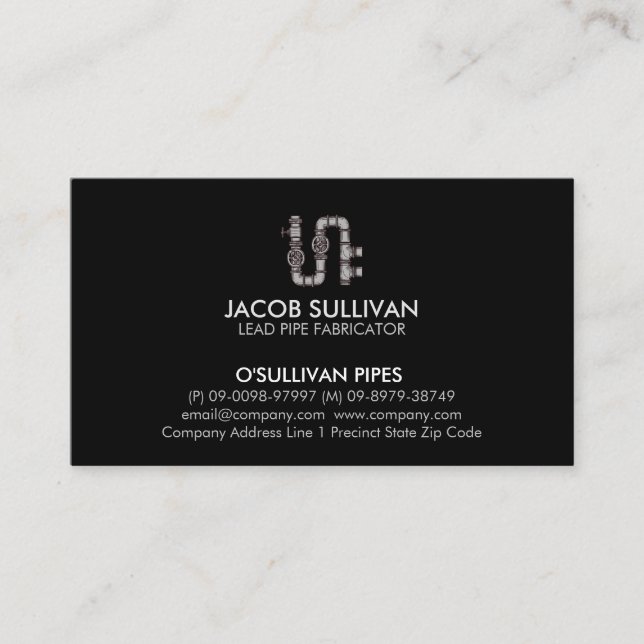 Klempnerschicht Visitenkarte (Vorderseite)