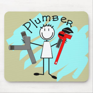 Klempnerstock-Personenentwurf Mousepad