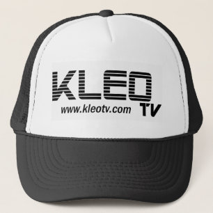 KLEO Fernsehweißes Logo Netz Truckerkappe