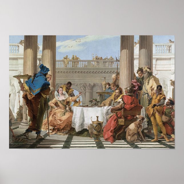 Kleopatra-Banquet - Giovanni Battista Tiepolo Poster (Vorne)