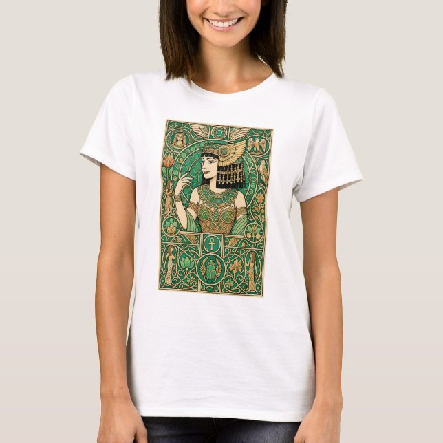 Kleopatra Königin von Ägypten - Art Nouveau Style  T-Shirt (Vorderseite)