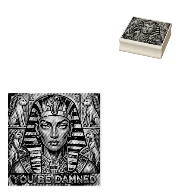Kleopatras Fluch Gummistempel (Stempel)