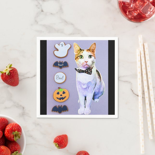 Kleopatras Halloween-Cookies Serviette (Beispiel)