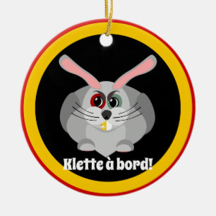 Klette à bord - belgische Folklore Keramikornament