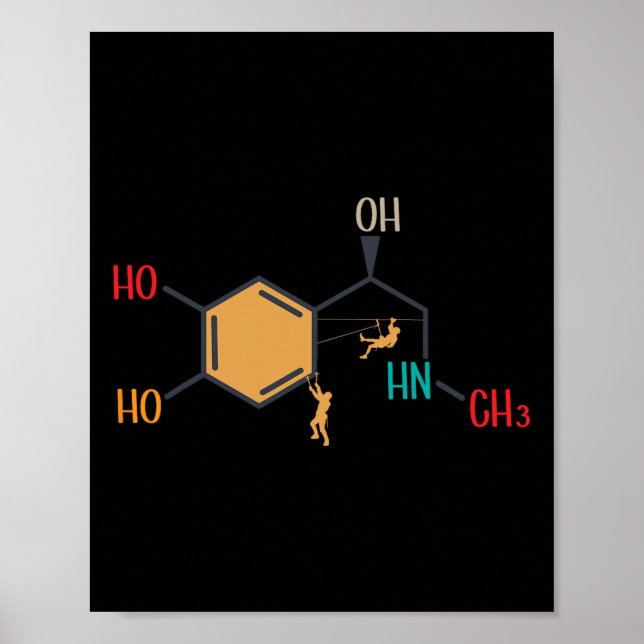 Kletter-Adrenalin-Formel-Bouldering-Chemikalie Fel Poster (Vorne)