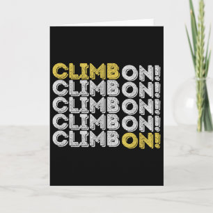 Kletter drauf! Geschenk zum Rock Climbing Boulderi Karte
