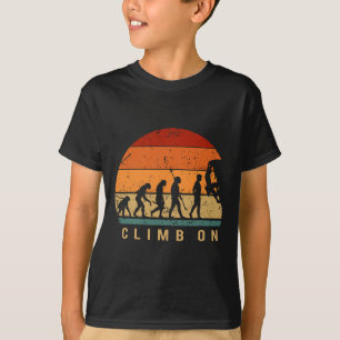 Kletter-Evolution - Bouldering Kletter Bergsteigen T-Shirt