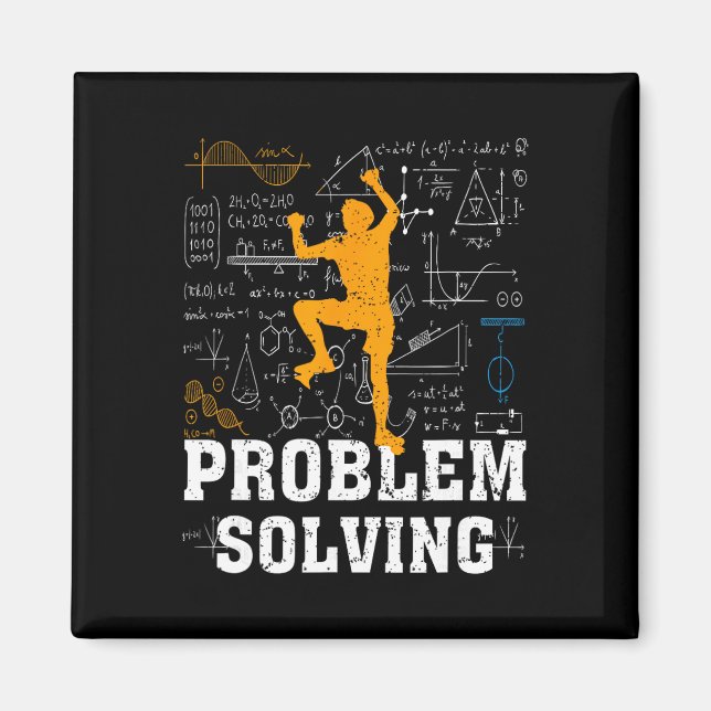 Kletter-Mathematikliebhaber Problemlösender Mathem Magnet (Vorne)