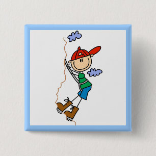 Kletter-Stickfigur Button