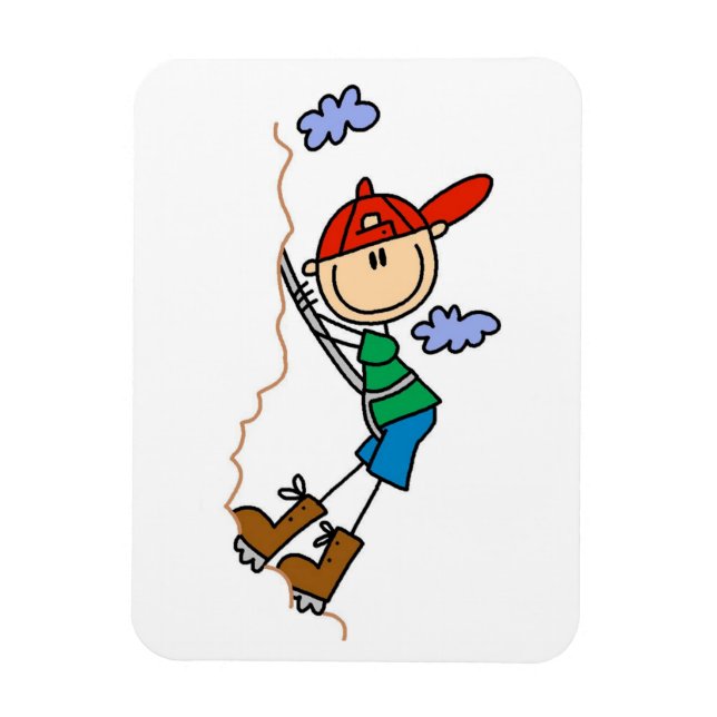 Kletter-Stickfigur Magnet (Vertikal)