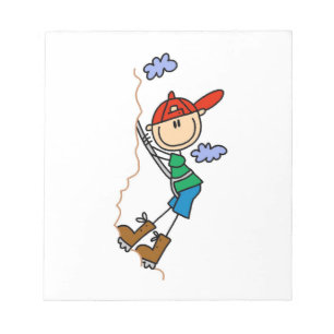 Kletter-Stickfigur Notizblock