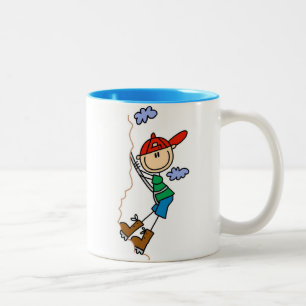 Kletter-Stickfigur Zweifarbige Tasse