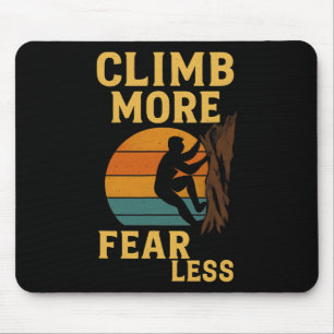 Klettere mehr, fürchte weniger – Vintage Rock Klet Mousepad