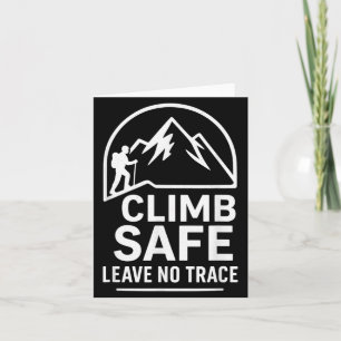 Klettere sicher Neujahrs-Motivationskunst Karte