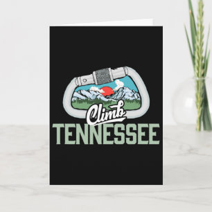 Klettere Tennessee - Retro Klettern Vintage Cara Karte