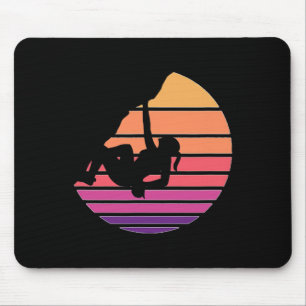 Klettere wie ein Mädchen, Lustiges Boulder Shirt Mousepad