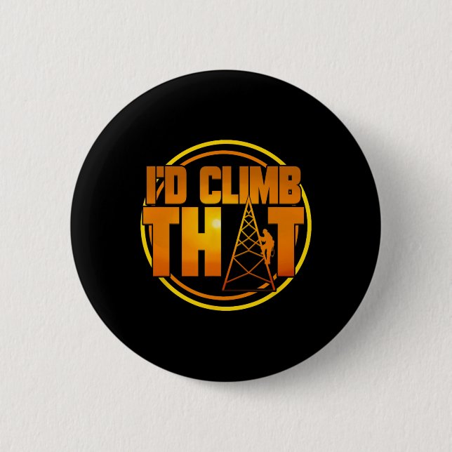 Kletterer an einem Mobilfunkturm Ich würde dieses  Button (Vorderseite)
