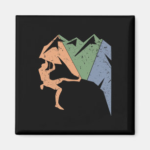 Kletterer Bergsteigen Fels Klettern Berge Magnet
