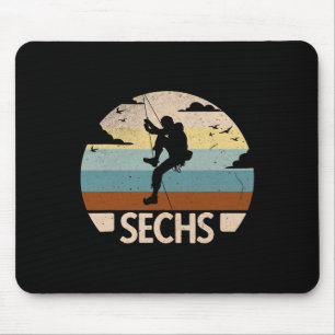 Kletterer Bouldering 6 Jahre Jungen 6. Geburtstag Mousepad