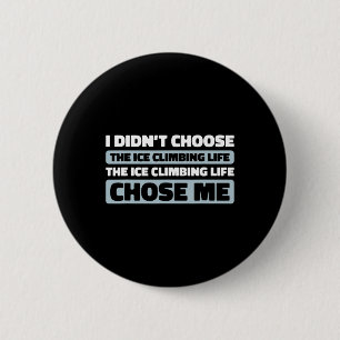 Kletterer erklimmt - Eisklettern Button